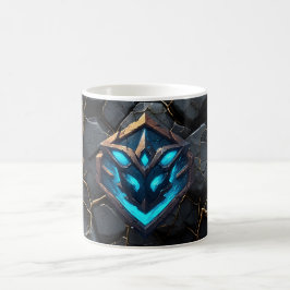 Caneca De Café Emblema da Rune Blue Frost