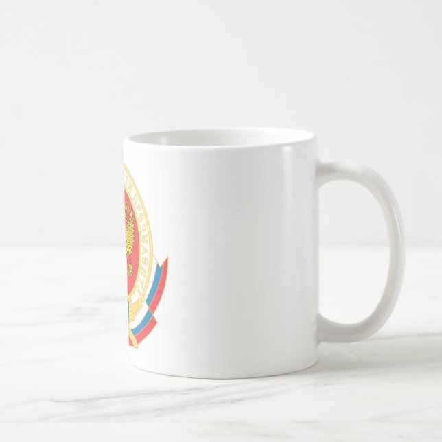 Caneca De Café Emblema da segurança do presidente do russo (Direita)