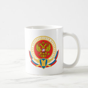 Caneca De Café Emblema da segurança do presidente do russo