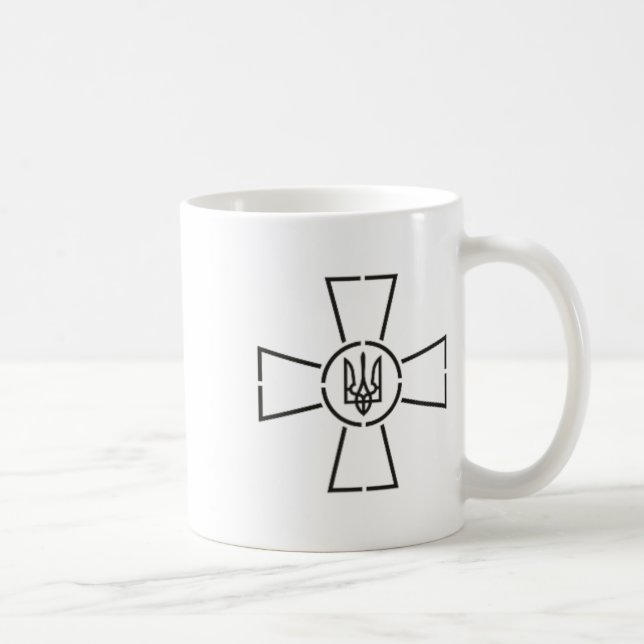 Caneca De Café Emblema das Forças Armadas do Exército Ucraniano (Direita)