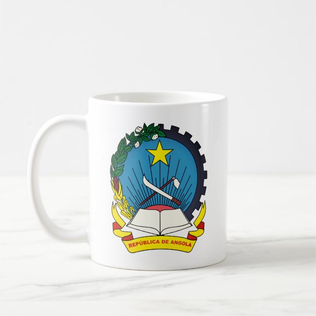 Caneca De Café Emblema de Angola (Esquerda)