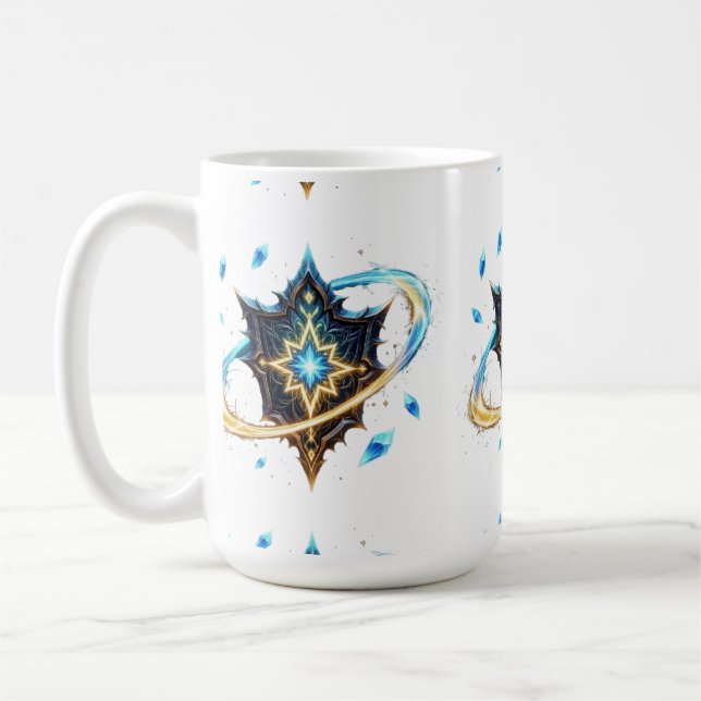Caneca De Café Emblema de Fantasia com Lâminas Flutuantes – Energ (Esquerda)