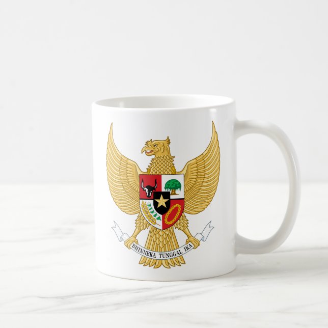 Caneca De Café emblema de Indonésia (Direita)
