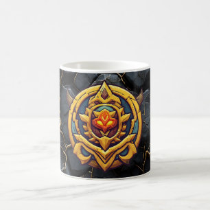 Caneca De Café Emblema de Jogador de Classificação Lendária