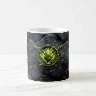 Caneca De Café Emblema do Jogador de Rune Tóxico