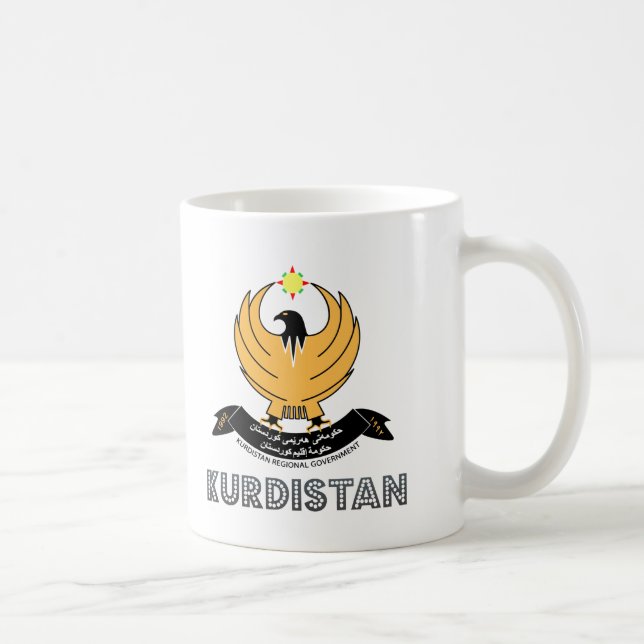 Caneca De Café emblema do kurd (Direita)