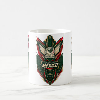 Caneca De Café Emblema Intrincado com Tema Mexicano