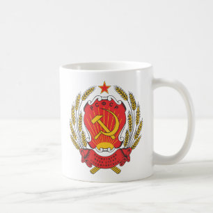 Caneca De Café Emblema nacional da Rússia socialista
