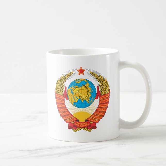 Caneca De Café emblema nacional da URSS (Direita)