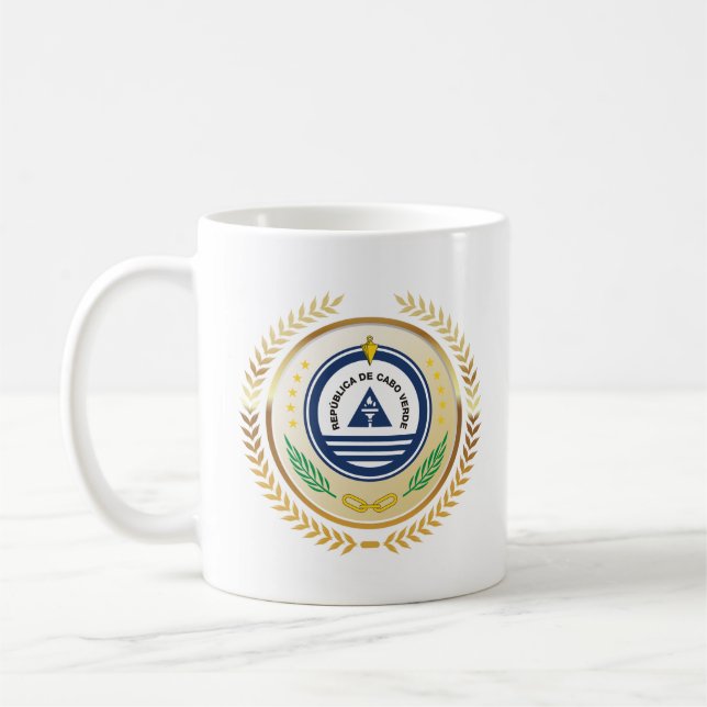 Caneca De Café Emblema Nacional de Cabo Verde (Esquerda)