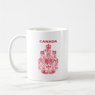 Caneca De Café Emblema nacional de Canadá