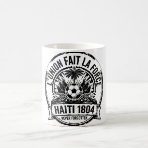 Caneca De Café Emblema Nacional Haitiano Arte Vintage