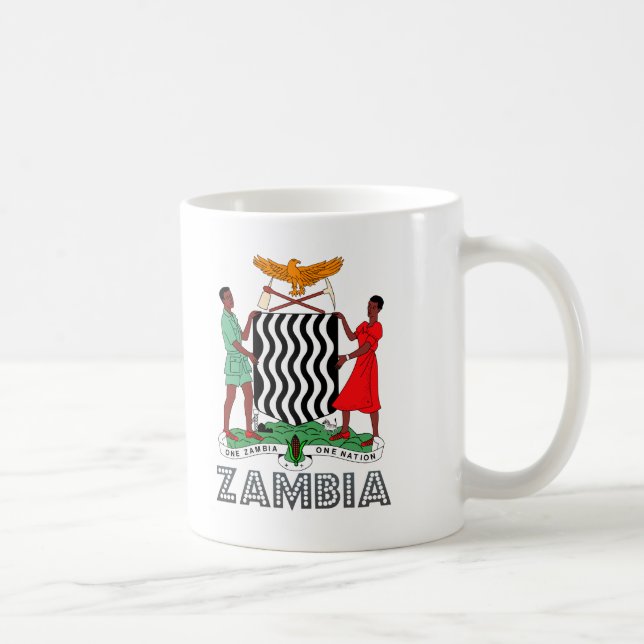 Caneca De Café Emblema zambiano (Direita)