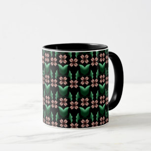 Caneca de café Emerald & Blush Botanical