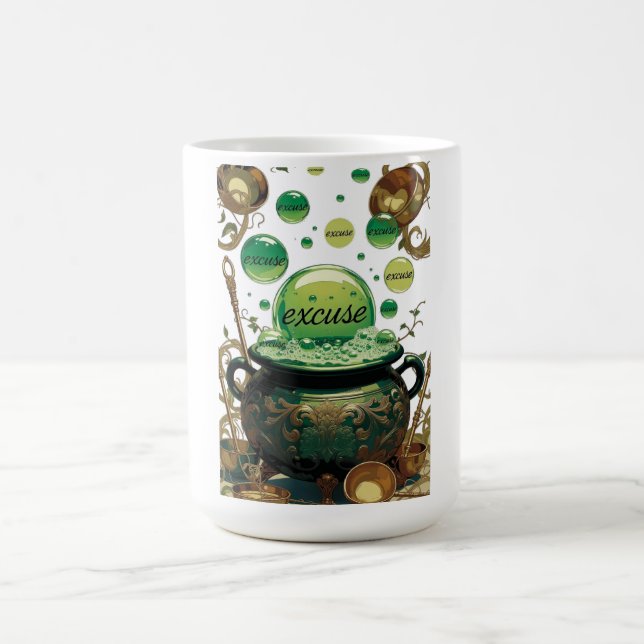Caneca De Café Emerald Excuses Cauldron Graphic Tee (Centro)