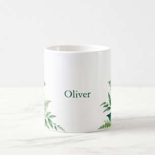 Caneca De Café Emerald Fern Personalizado