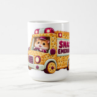 Caneca De Café Emergência de Lanche Engraçado Hamster