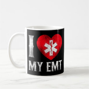 Caneca De Café Emergência EMS I Love My EMT