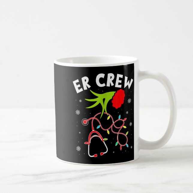 Caneca De Café Emergency Room Christmas Er Crew Nurse Xmas Holida (Direita)