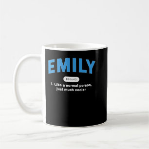 Caneca De Café Emily Definition Funny Nome Humor Apelido P