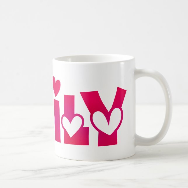 Caneca De Café Emily in Hearts (Direita)