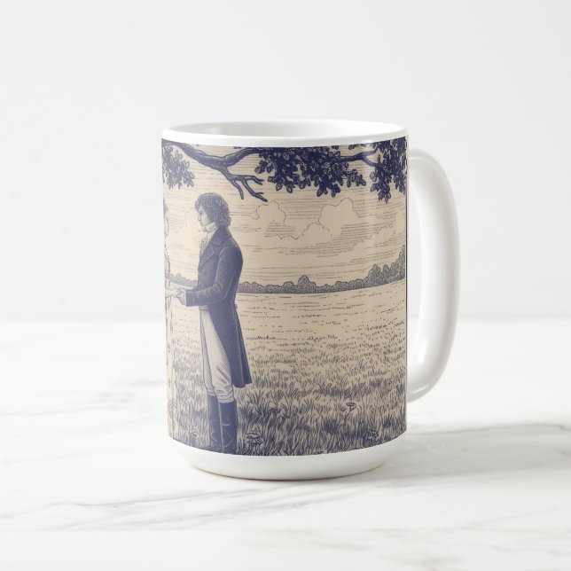 Caneca De Café Emma & Mr. Knightley (Frente Esquerda)