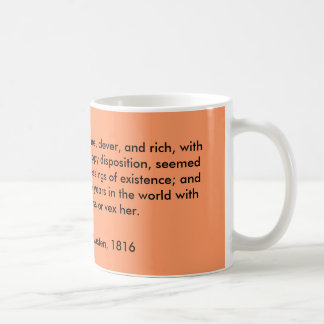 Caneca De Café Emma Woodhouse, considerável, inteligente, e rico,