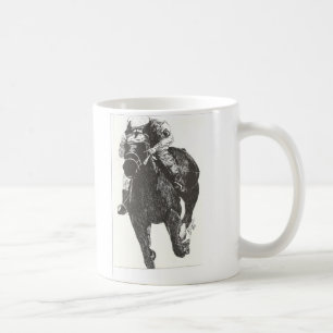 Caneca De Café Emoção do cavalo Raceing