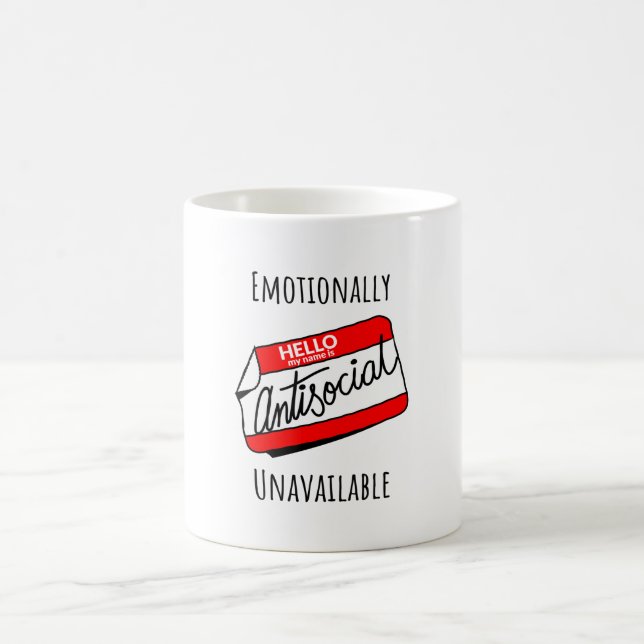 Caneca De Café Emocionalmente Indisponível (Centro)