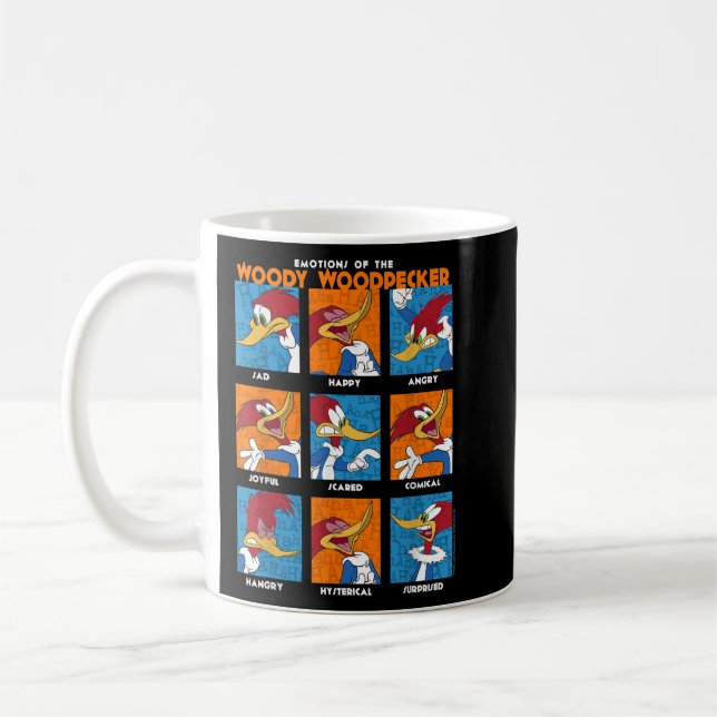 Caneca De Café Emoções de Pica-Pau Poster  (Esquerda)