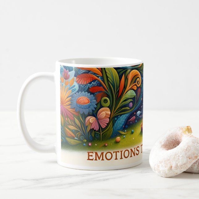 CANECA DE CAFÉ EMOÇÕES NA DENTRO DE GUERRA (Com Donut)