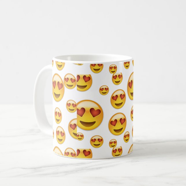 Caneca De Café Emoji (Frente Esquerda)
