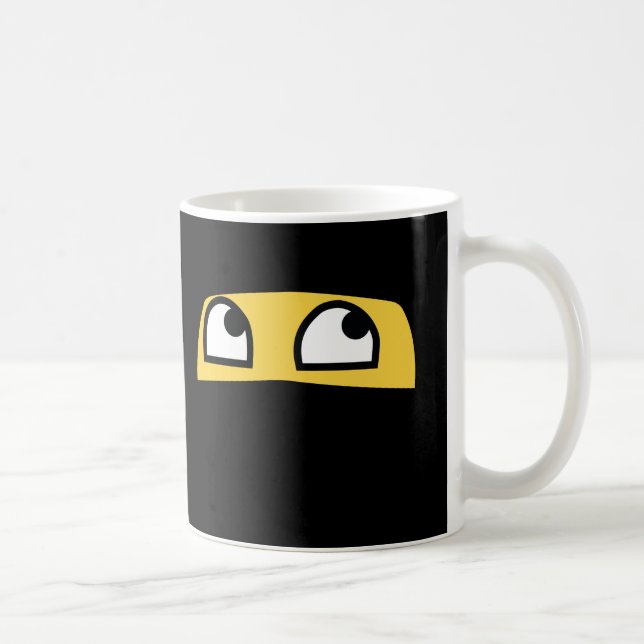 Caneca De Café Emoji bonito do ninja do lil (Direita)