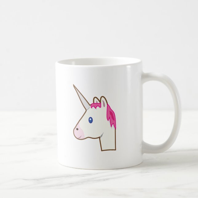 Caneca De Café Emoji do unicórnio (Direita)