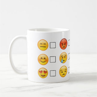 Caneca De Café Emoji enfrenta emoções
