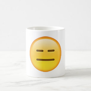 Caneca De Café Emoji - Expressionless