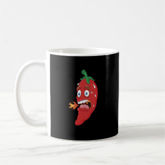 Caneca De Café Emoji Funny Chili Pepper Hot Molho Comida Lover