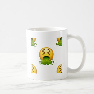 Caneca De Café emoji vomitando