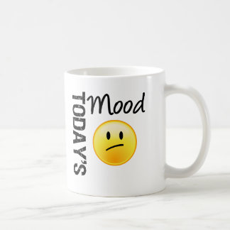 Caneca De Café Emoticon de hoje do humor decepcionado