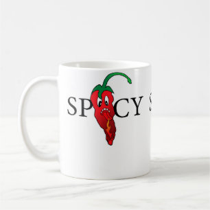 Caneca De Café Emoticon de Pimenta Picante Fria Picante Fria