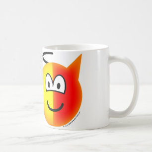 Caneca De Café Emoticon do anjo ou do diabo