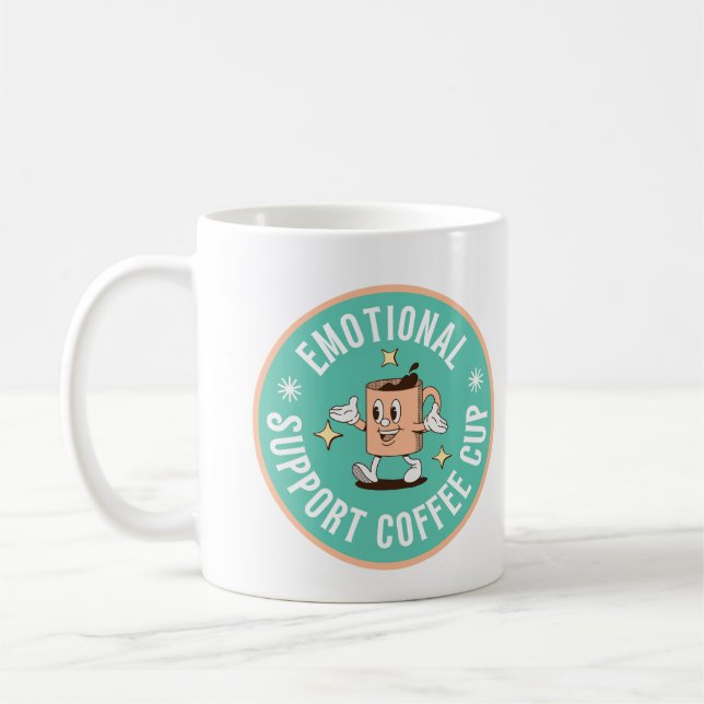 Caneca De Café Emotional Support Coffee Mug (Esquerda)