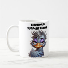 Caneca De Café Emotional Support Human Mom