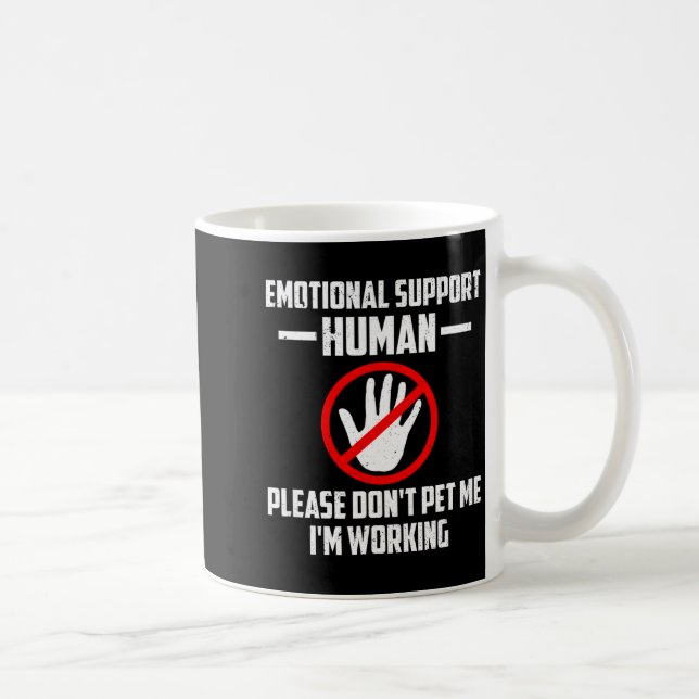 Caneca De Café Emotional-suprt Human Halloween Costume Do Not Pet (Direita)