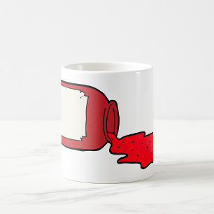 Caneca De Café Emperramento esmagado - Jar Vermelho Bonito