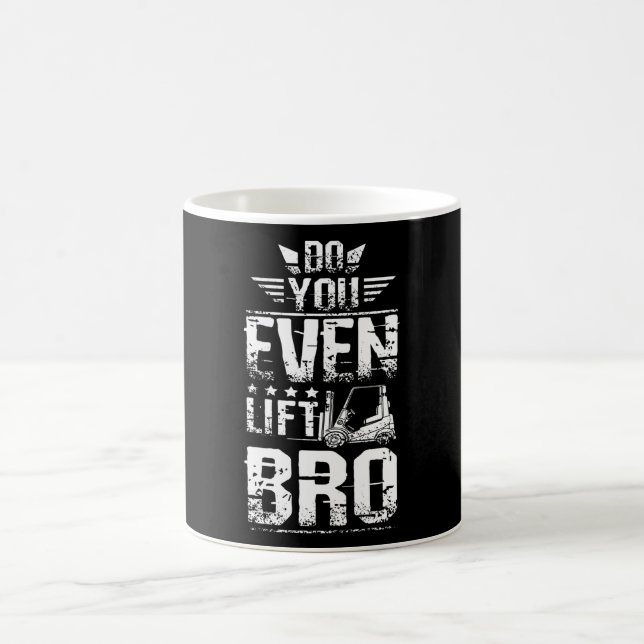 Caneca De Café Empilhadeira, Você Levanta Bro (Centro)