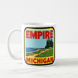 Caneca De Café Empire Michigan Vintage Sand Dunes