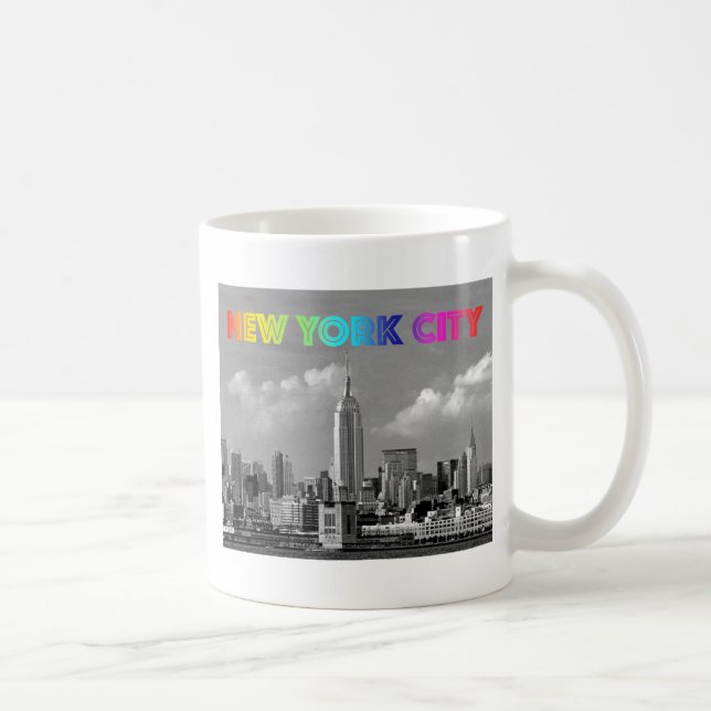 Caneca De Café Empire State Building NYC USA - Foto Pro (Direita)