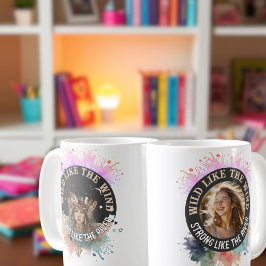 Caneca De Café Empoderamento de Fotos Personalizado, Garotas-Pres