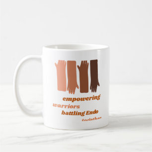 Caneca De Café Empoderamento de Guerreiros: Lutando Contra a Endo